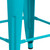 Commercial Grade 4 Pack 24" High Backless Crystal Teal-Blue Indoor-Outdoor Counter Height Stool