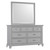 Dove Manor Gray Mirror - Right Angle on Dresser - view-1