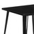 Commercial Grade 31.75" Square Black Metal Indoor-Outdoor Table