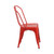 4 Pack Red Metal Indoor-Outdoor Stackable Chair - view-4
