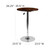 23.5'' Round Adjustable Height Rustic Pine Wood Table (Adjustable Range 26.25'' - 35.5'') - view-4