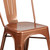 4 Pack Copper Metal Indoor-Outdoor Stackable Chair - view-7