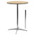 30'' Round Wood Cocktail Table with 30'' and 42'' Columns - view-0