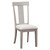 Dayton Upholstered Side Chair Gray - Angled Front Facing Silo Image