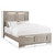 Kristin Queen Bed angled silo with dimensions - view-3