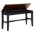 Triad Cherry & Black Counter Height Bench - Hidden Storage Compartment Angled View - view-3