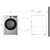 LG 7.4 cu. ft. Ultra Large Capacity Smart Front Load Electric Energy Star Dryer with Sensor Dry & Steam Technology - With Dimensions