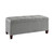Valerie Collection Gray Storage Ottoman - view-0