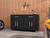Eiffel Mobile Garage Cabinet in Matte Black (Set of 2) - view-1