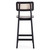Versailles Counter Stool in Black and Natural Cane - Set of 2 - Rear Facing Silo Image - view-7
