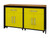 Eiffel Garage Work Station Set of 3 in Matte Black and Yellow - view-3