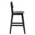 Versailles Counter Stool in Black and Natural Cane -  Side Facing Silo Image - view-4