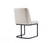 Serena Faux Leather Dining Chair in Cream (Set of 2) - view-4