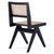 Hamlet Dining Chair in Black and Natural Cane - Set of 4 - view-3