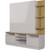 Pomander 71.49" Free Standing Entertainment Center with Décor Shelves in Off White Gloss - view-5
