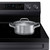 Samsung 6.3 cu. ft. Smart Freestanding Electric Range with Flex Duo™, No Preheat Air Fry & Griddle in Black Stainless Steel - NE63A6751SG - Right Side Burner with Pot