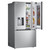 LG 30.7 cu. ft. PrintProof Stainless Steel French Door Refrigerator - Silo Left Side Facing View Door in Door Filled - view-5