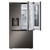 LG 30.7 cu. ft. PrintProof Black Stainless Steel French Door Refrigerator - Silo Front View Empty Door in Door
