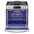 LG 6.3 cu. ft. Slide-In Gas Range WiFi Enabled w/ ProBake Convection - Silo Front Oven View with Racks