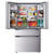 LG 30 cu. ft. 4Door French Door Refrigerator LF30S8210S - Silo Front View with Stocked Open Doors