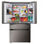 LG 29 cu. ft. 4Door French Door Refrigerator LF29S8330D - Silo Front View with Stocked Open Doors - view-7