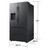 30 cu. ft. Mega Capacity 4-Door French Door Refrigerator with Four Types of Ice in Matte Black Steel - RF31CG7400MT - Dimensions Silo