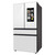 Samsung Bespoke 4-Door French Door Refrigerator (29 cu. ft.) with Family Hub White Glass - RF29BB890012 - Left Angle View