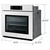 Samsung Bespoke 30" Single Wall Oven with AI Pro Cooking™ Camera White Glass - NV51CB700S12 - Dimensions - view-1