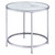 Rayne Faux Marble Top Round End - Angled view - view-1