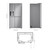 LG 27 cu.ft. Side by Side Door-in-Door Refrigerator - LRSDS2706S - silo with dimensions