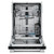 Frigidaire Professional 24" Stainless Steel Tub Built-In Dishwasher with CleanBoost™ - Silo Front View Open Door