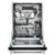 Frigidaire Professional 24" Stainless Steel Tub Built-In Dishwasher with CleanBoost™ - Silo Front View Open Door Full