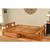 Monterey Futon Frame and Storage Drawers in Butternut Finish with Oregon Trail Java Mattress - Extended Frame Lifestyle Image - view-2
