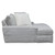 Serene Gray Chaise - side view silo