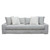 Serene Gray - Sofa front view