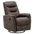 Danyon Tawny Brown Swivel Gliding Recliner- Right angle view silo