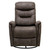 Danyon Tawny Brown Swivel Gliding Recliner - Front Facing Angled Silo