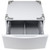 LG Laundry Pedestal in White - Open Drawer Silo Image