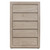 Adrian Collection Cream Solid Pine Chest - Silo Front View