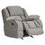 Cloud Charcoal Recliner - Right Angle View with Open Foot Rest