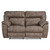 Harrison Coffee Faux Leather Sofa & Loveseat - Silo Loveseat Front View