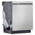 LG Front Control Dishwasher with QuadWash™ - LDFN4542S angled silo