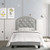 Gaby Twin Bed in Silver