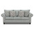 Marisol Collection Spa Chenille Sofa and Loveseat - Silo Sofa Front View