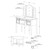 Helmsford Collection Taupe Vanity - Dimensions - view-3