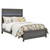Westpoint Collection Weathered Gray Solid Wood Full Bedroom Set - Right Angle View