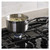 GE 36" Built-In Gas Cooktop in Black - Lifestyle Pot on Stove