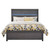 Westpoint Collection Weathered Gray Solid Wood King Bed - Front facing silo