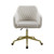 Myra Collection Off White Quilted Office Chair