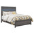 Westpoint Collection Weathered Gray Solid Wood Queen Bed - Right Angle View